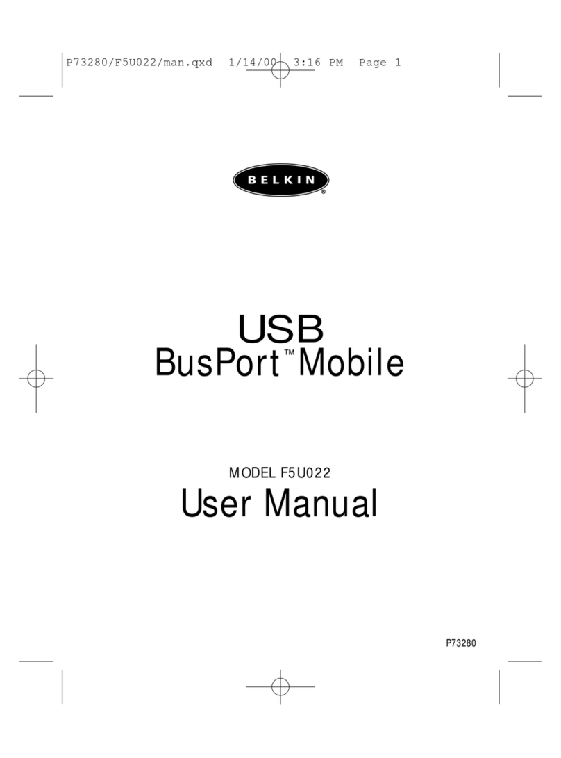 Belkin F5U022 User manual