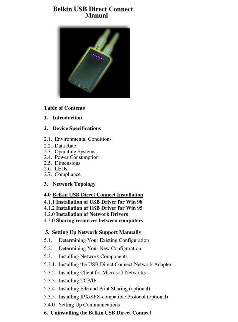 Belkin F5U004 User manual