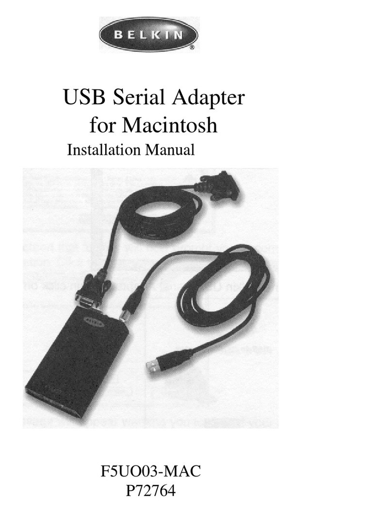 Belkin F5U003-MAC User manual