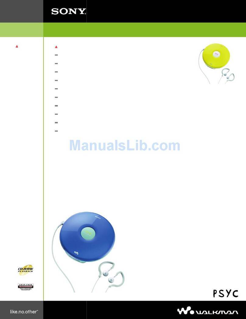 Sony D-FJ040PS Marketing User manual