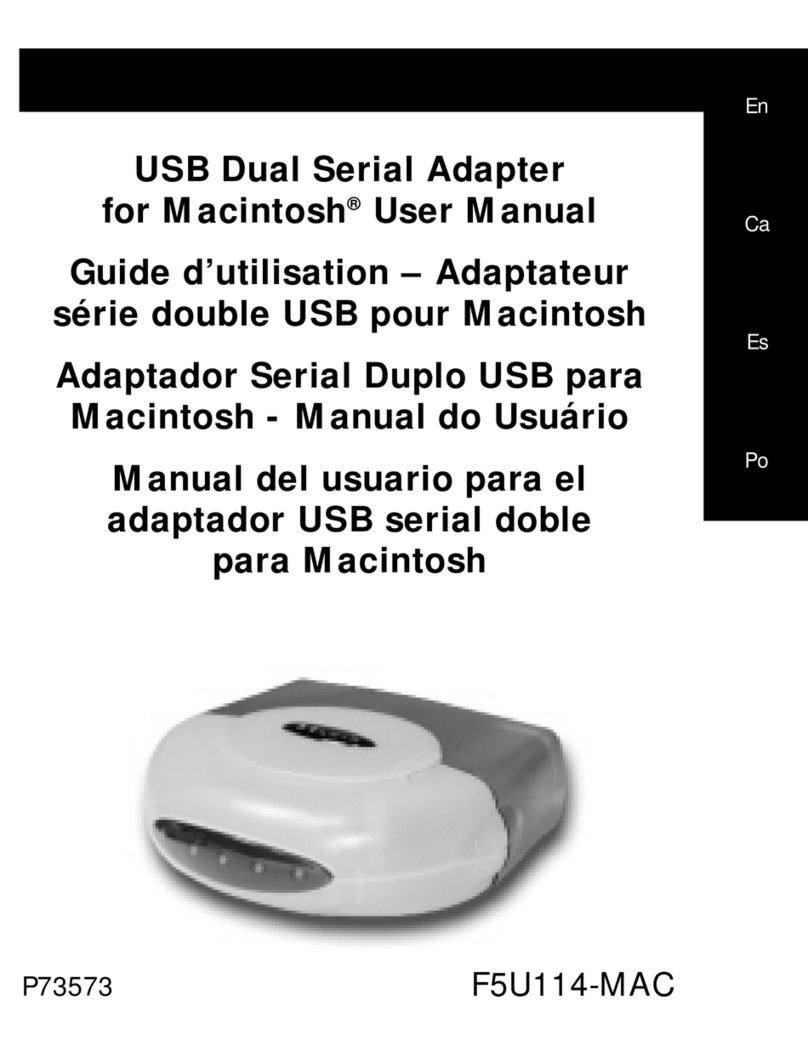 Belkin F5U114-MAC User manual