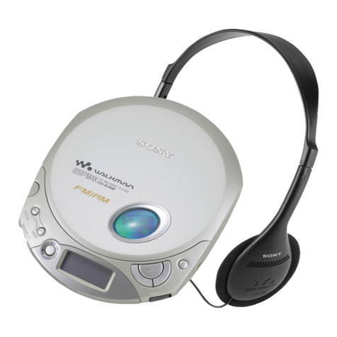 Sony Cd Walkman D-F200 User manual