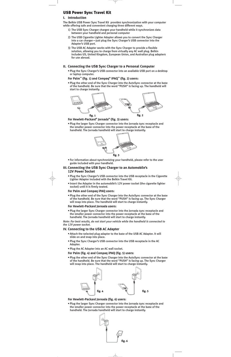 Belkin F8P3001 User manual