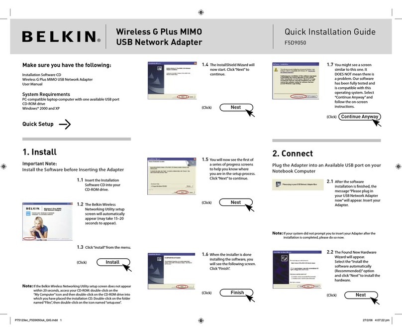 Belkin F5D9050 User manual