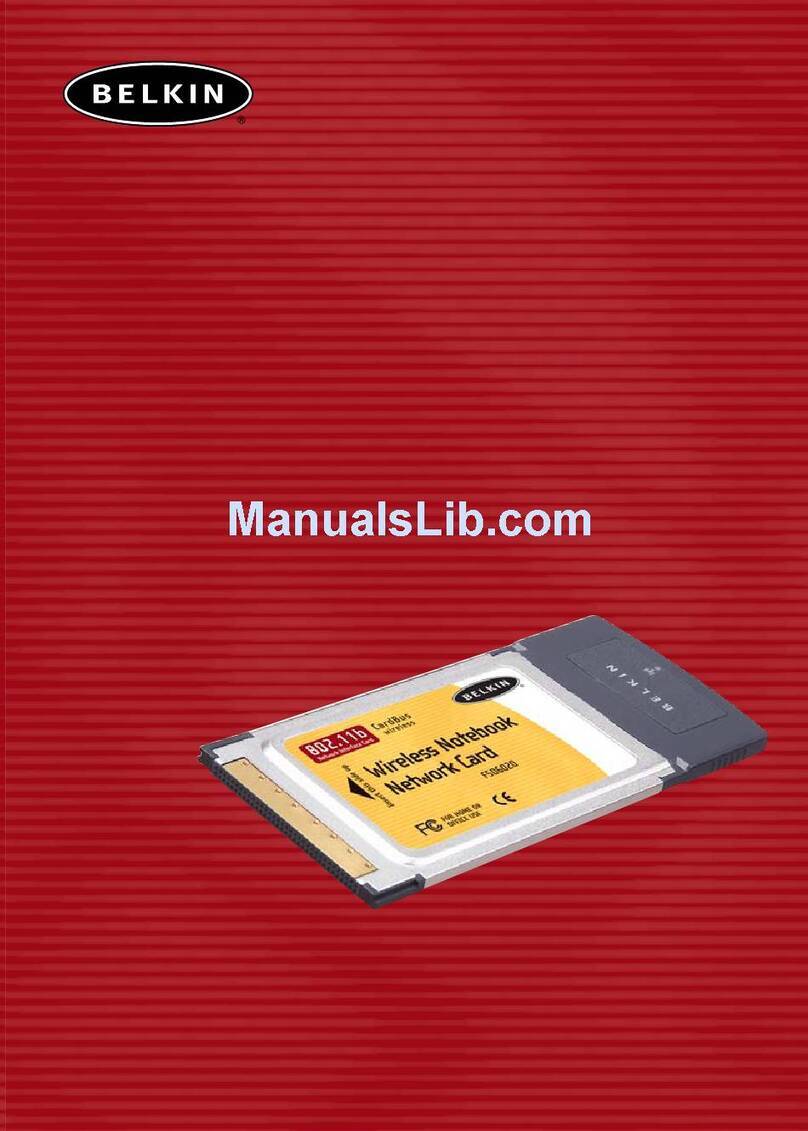 Belkin F5D6020 User manual Belkin F5D6020 User manual