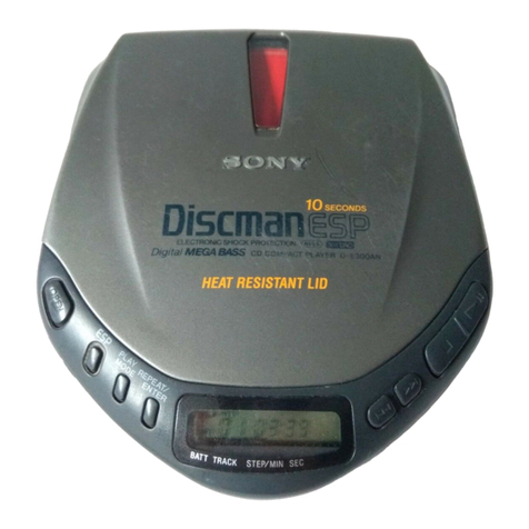 Sony Discman D-E307CK User manual