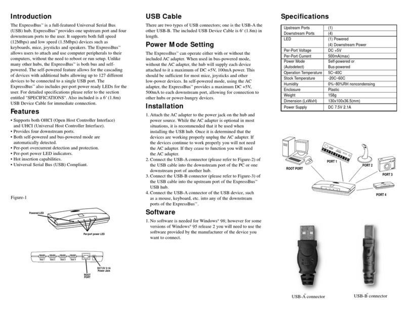 Belkin ExpressBus F5U001 User manual Belkin ExpressBus F5U001 User manual