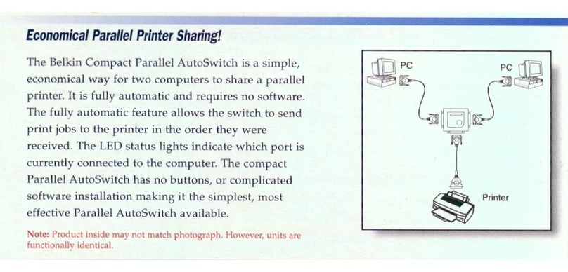 Belkin F1U115E - AutoSwitch 2 Port Switch User manual Belkin F1U115E - AutoSwitch 2 Port Switch User manual