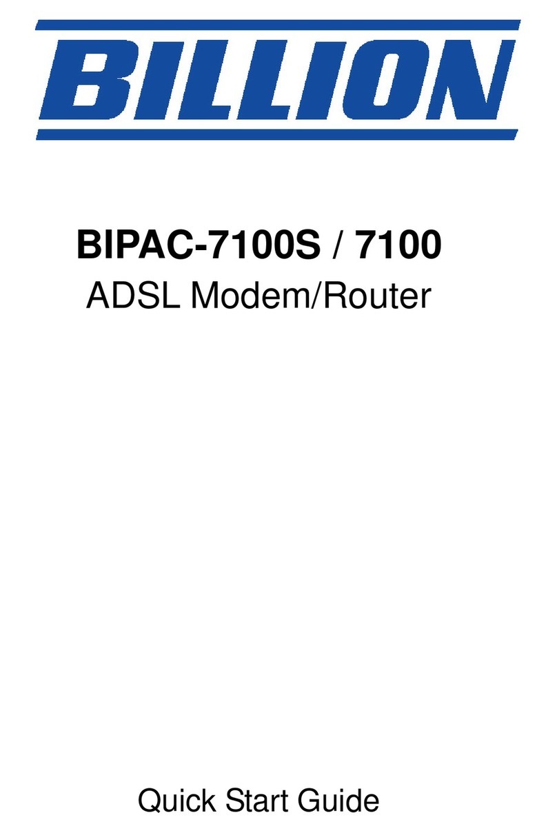 Billion BiPAC 7100 User manual