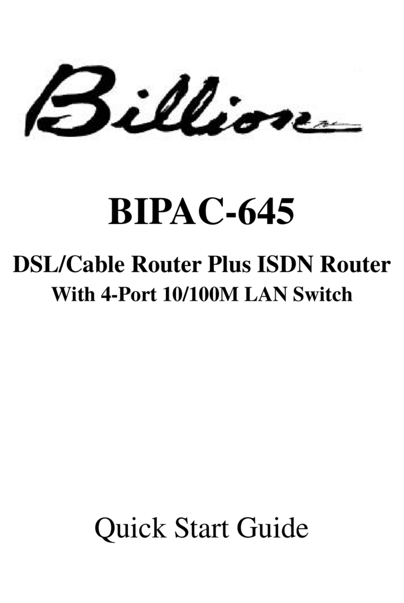 Billion BiPAC 645 User manual