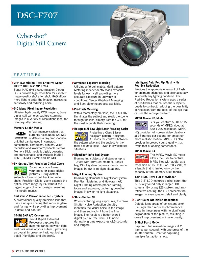 Sony Cyber-shot DSC-F707 User manual