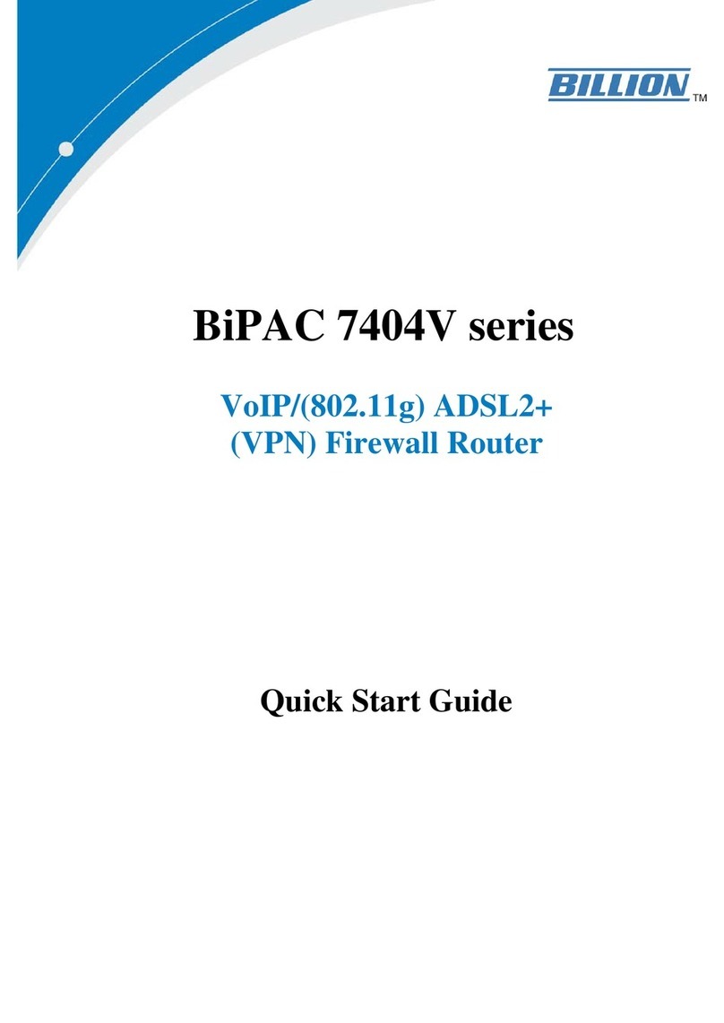 Billion BiPAC 7404V series User manual