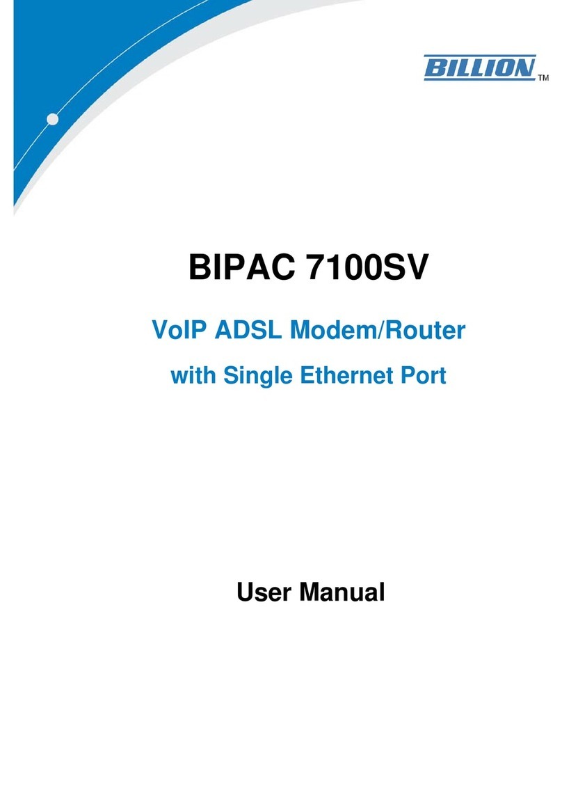 Billion BiPAC 7100SV User manual