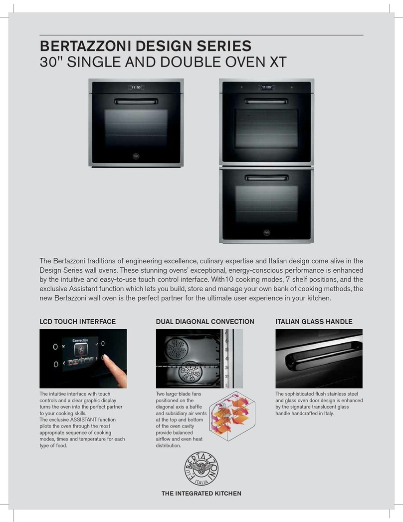 Bertazzoni FD30CON User manual Bertazzoni FD30CON User manual