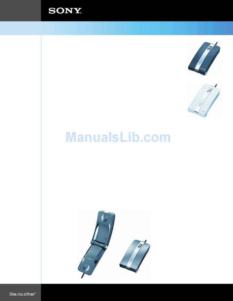 Sony VAIO VN-CX1 Series User manual Sony VAIO VN-CX1 Series User manual