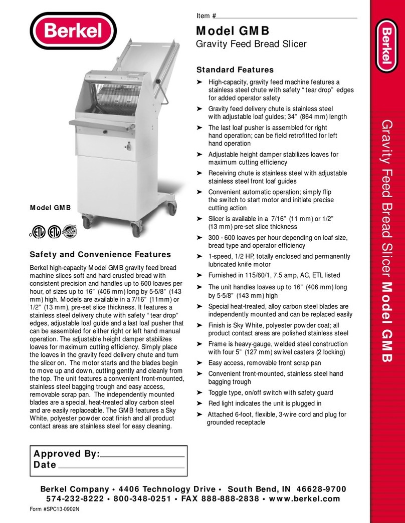Berkel GMB User manual