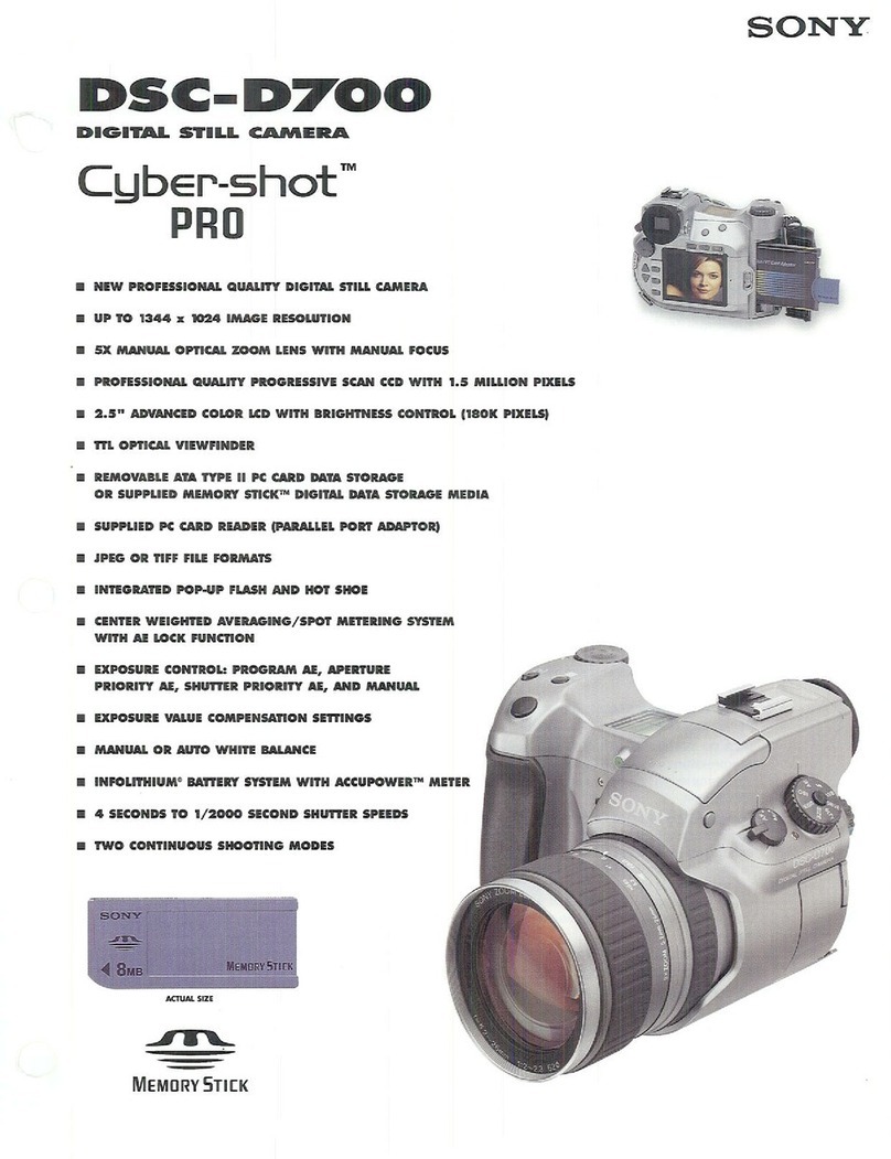 Sony Cyber-shot PRO DSC-D700 User manual