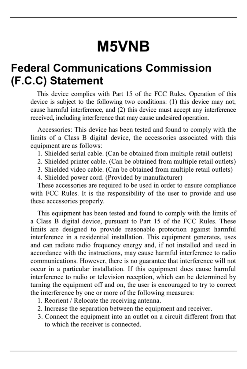 Biostar M5VNB User manual