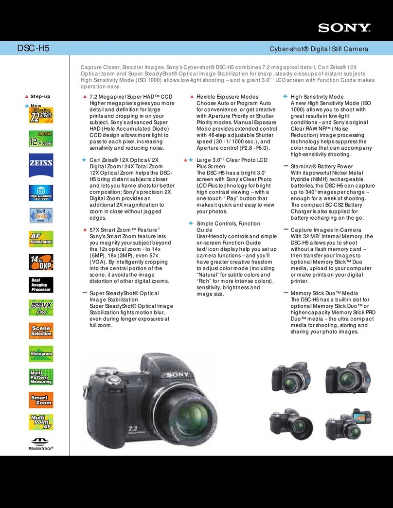 Sony DSC-H5 User’s Guide User manual