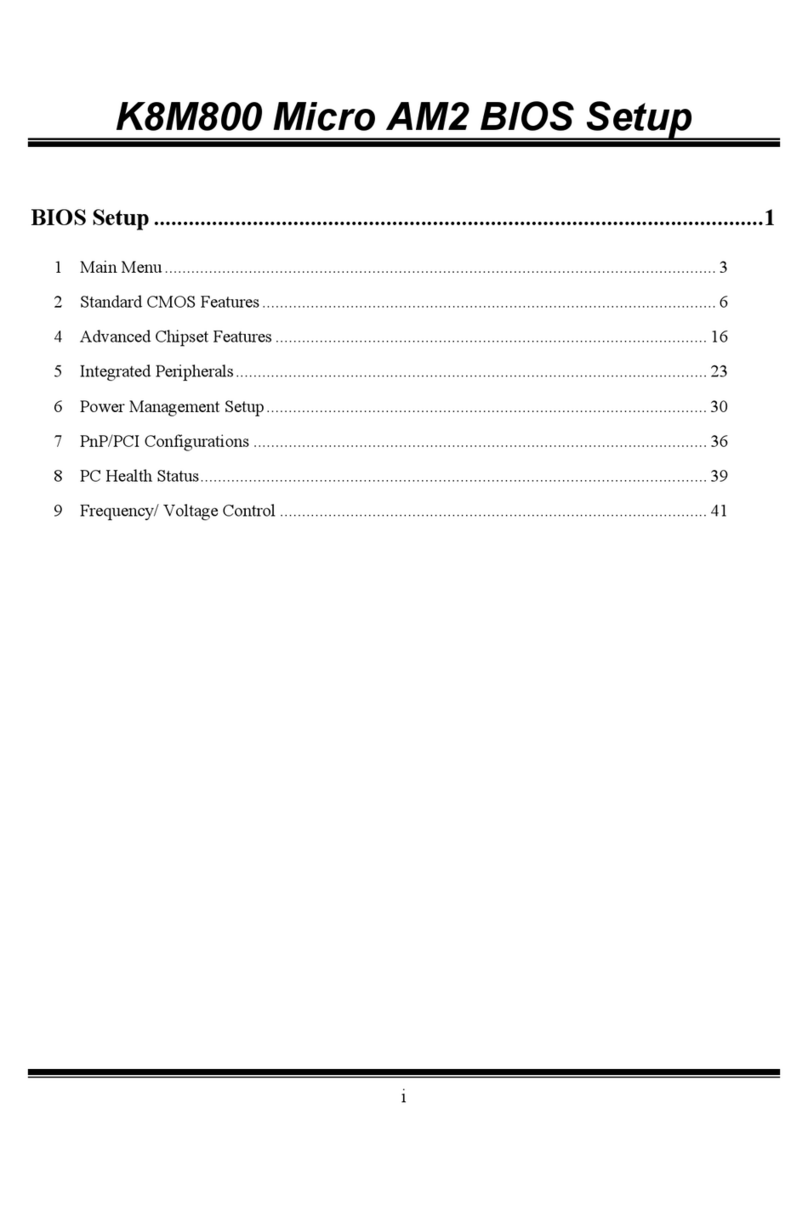 Biostar K8M800 MICRO AM2 User guide