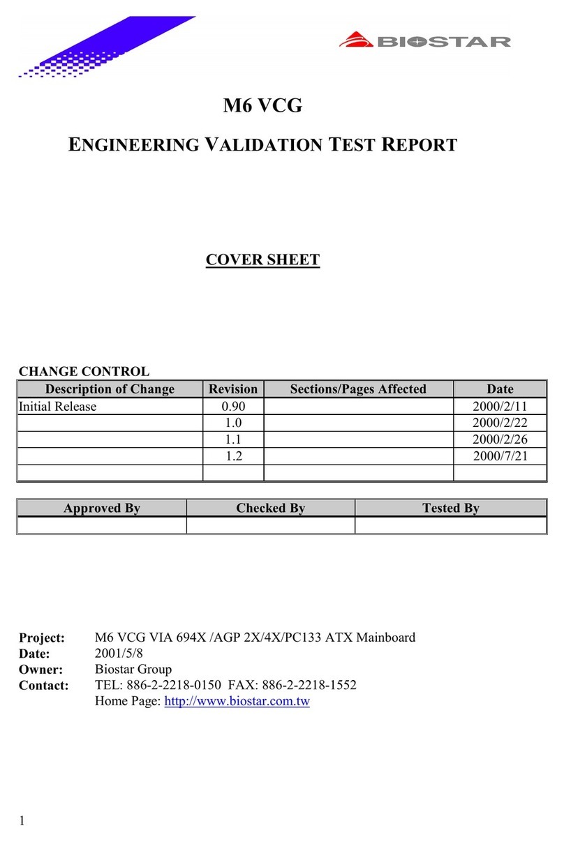 Biostar M6VCG datasheet