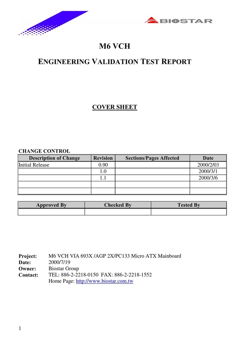 Biostar M6VCH User manual