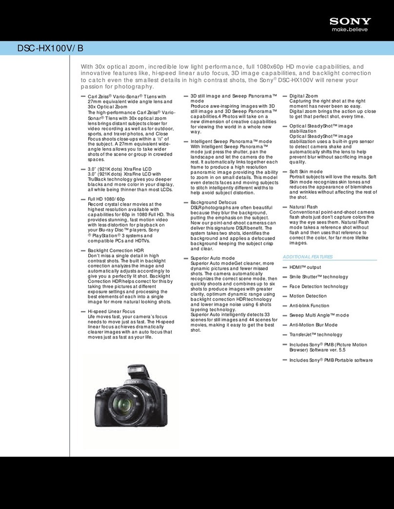 Sony DSC-HX100V/B User manual