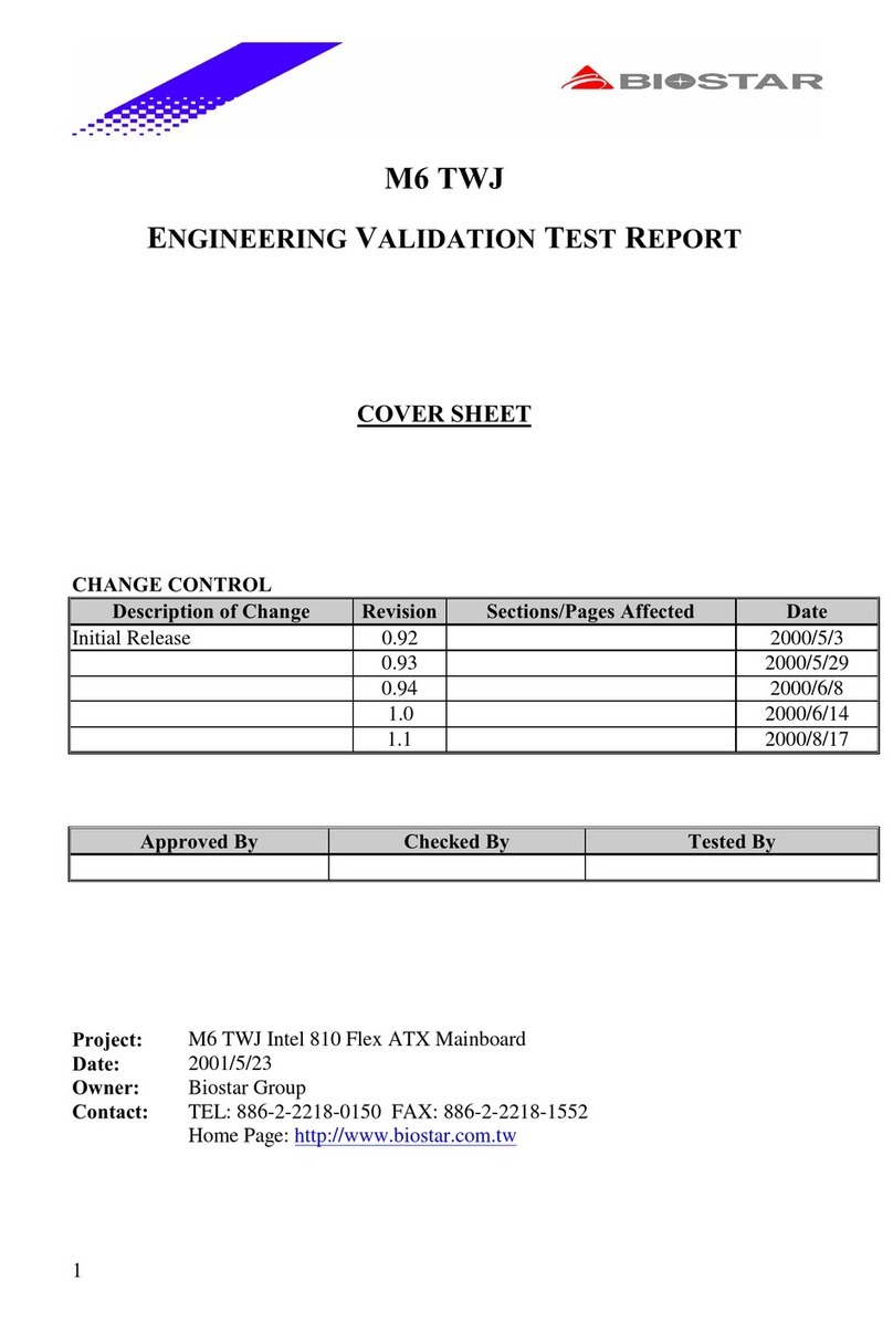 Biostar M6TWJ User manual