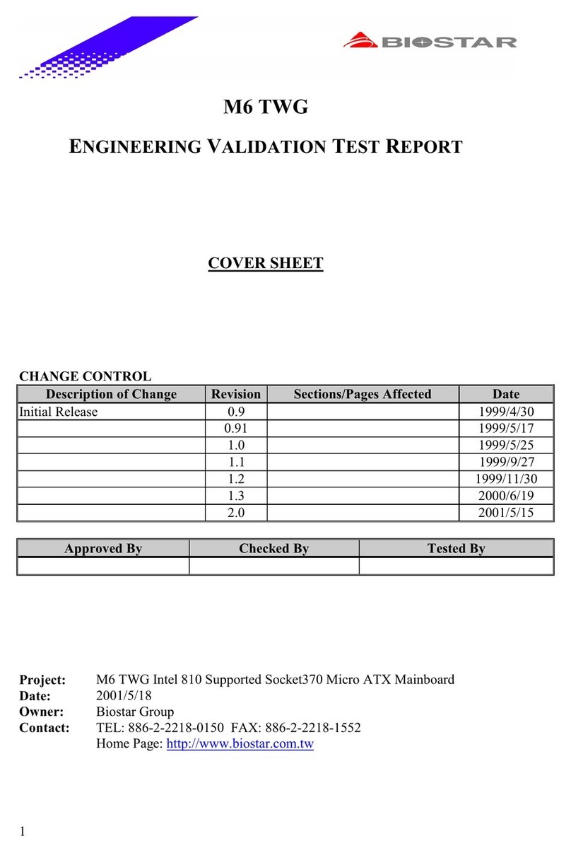 Biostar M6TWG User manual