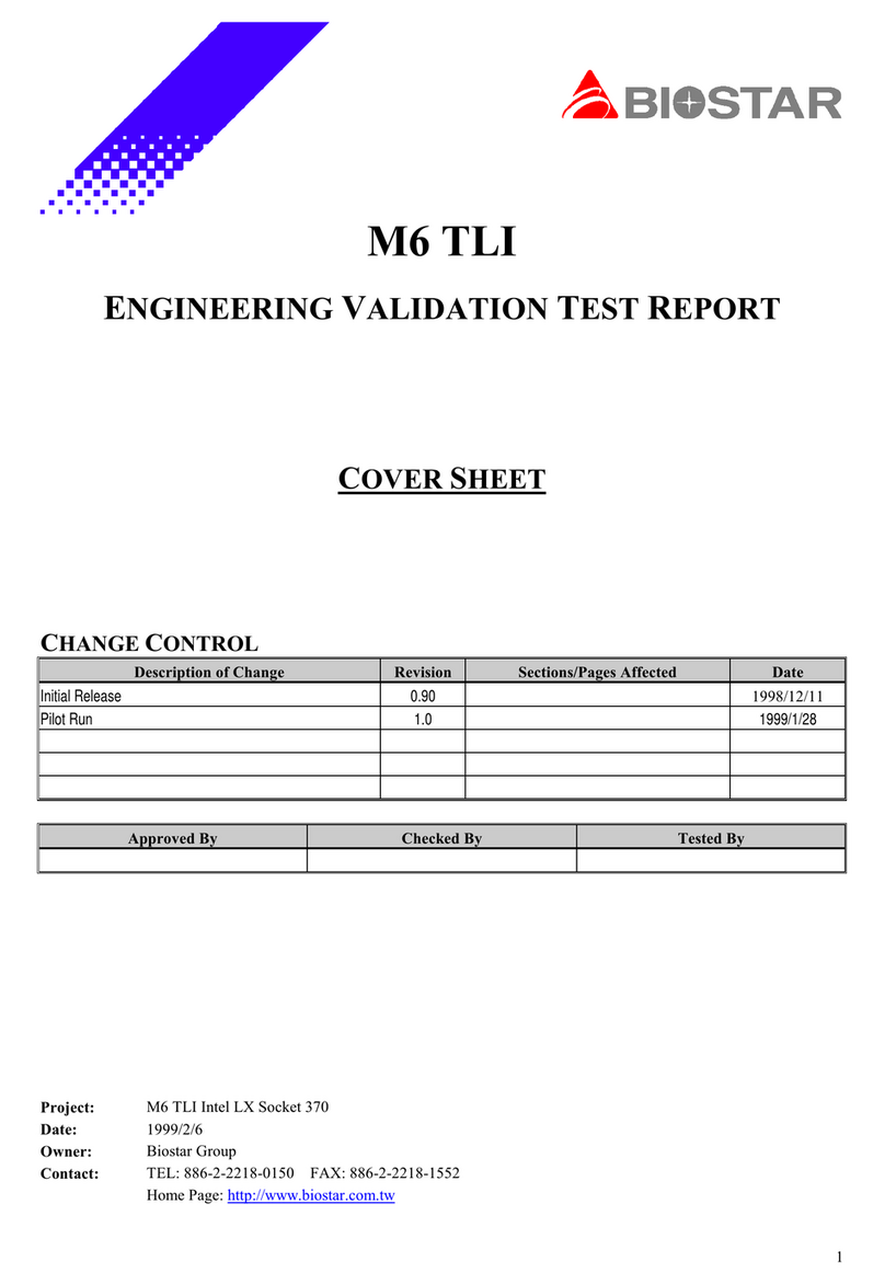 Biostar M6TLI supplementary guide