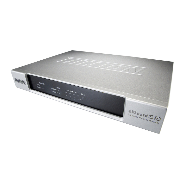 Billion BiGuard S10 User manual
