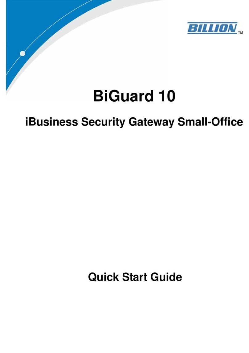 Billion BiGuard 10 quick start guide