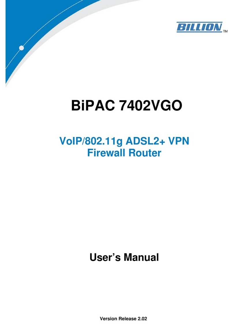 Billion BiPAC 7402VGO user manual