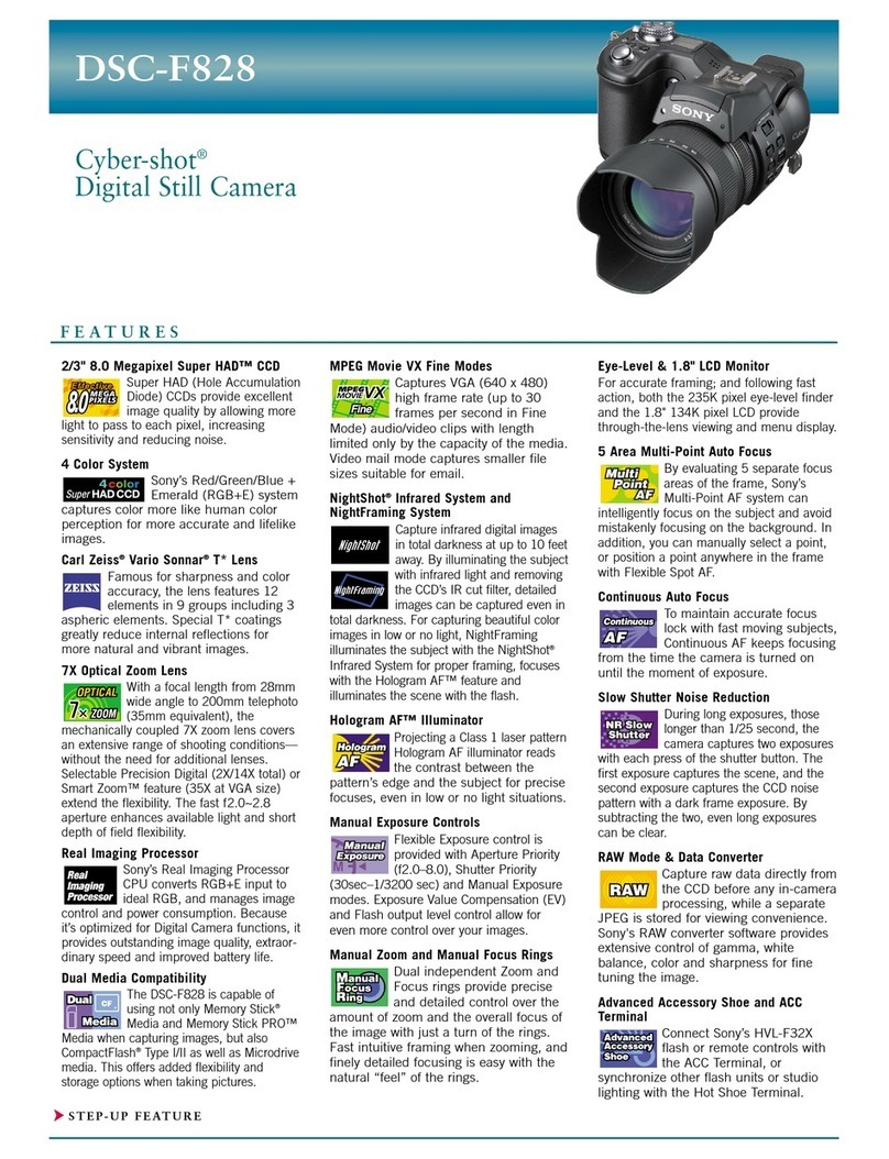 Sony Cyber-shot DSC-F828 User manual