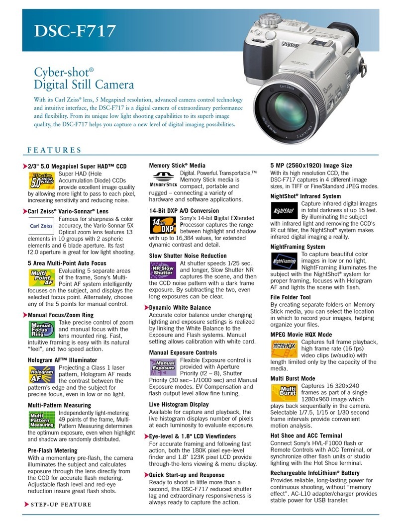 Sony CYBER-SHOT DSC-F717 User manual