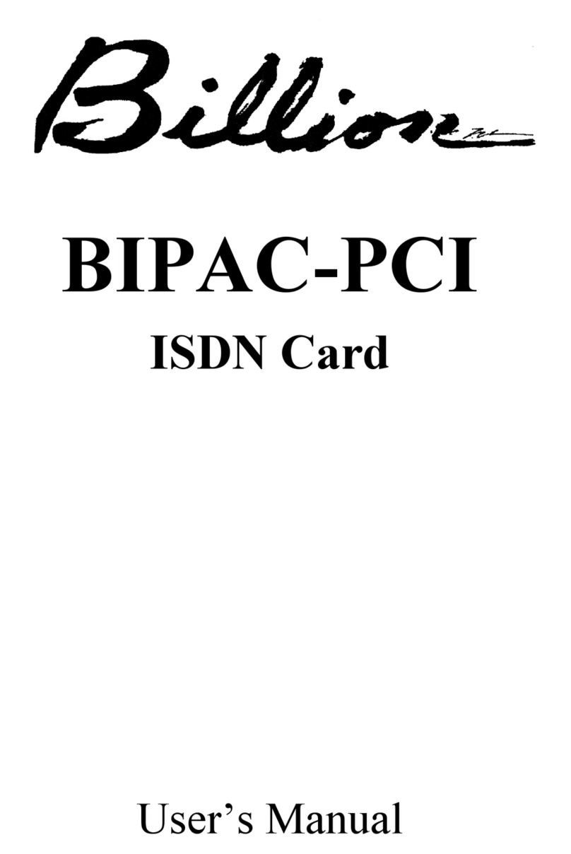 Billion PCI user manual