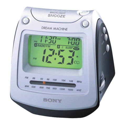 Sony Dream Machine ICF-C630 User manual
