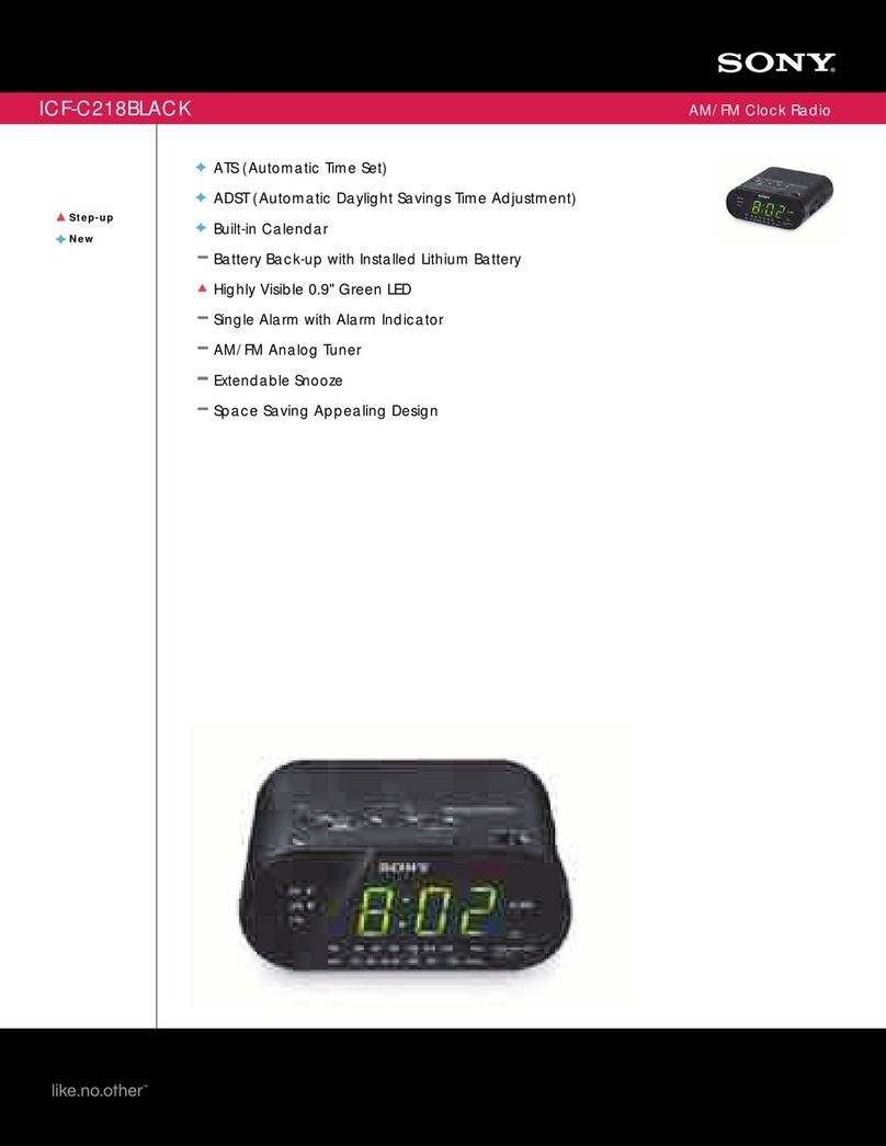 Sony ICF-C218BLACK Specifications