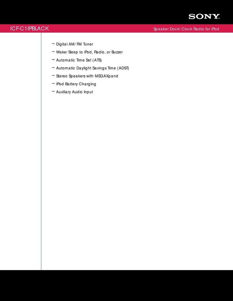 Sony ICF-C1IP User manual