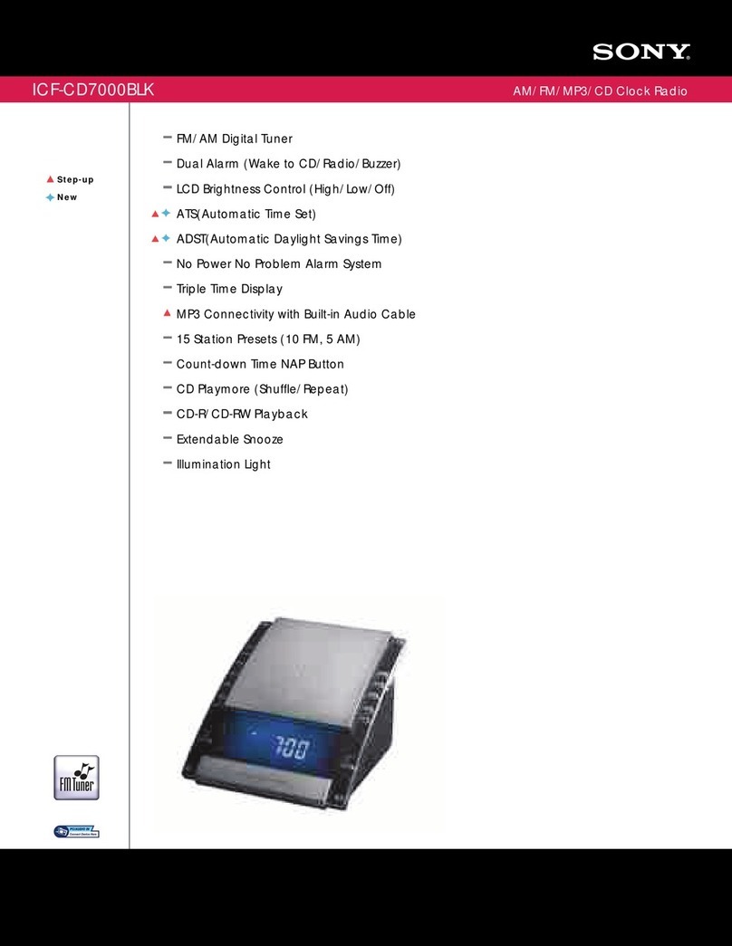 Sony ICF-CD7000BLK Specifications