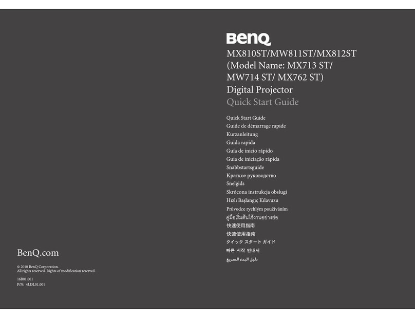 BenQ MW811 ST User manual