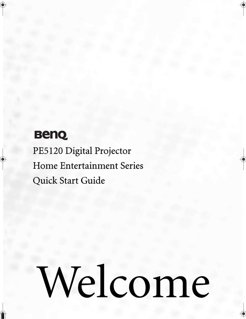 BenQ Home Entertainment PE5120 User manual