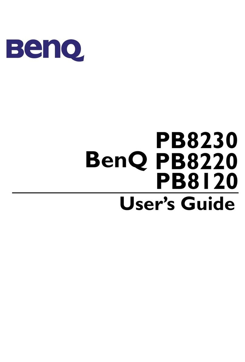 BenQ PB8120 - SVGA DLP Projector User manual
