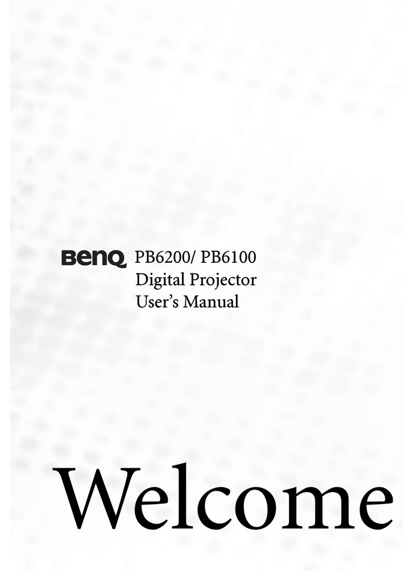 BenQ PB6100 - SVGA DLP Projector User manual