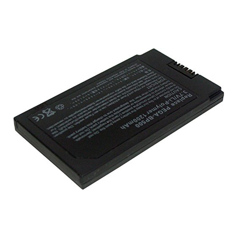 Sony PEGA-BP500 Operating Instructions  (primary... User manual