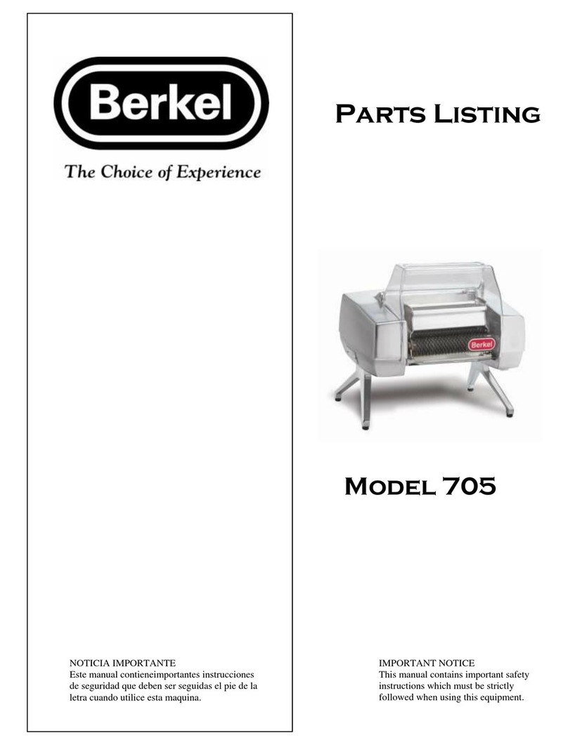 Berkel 705 parts list