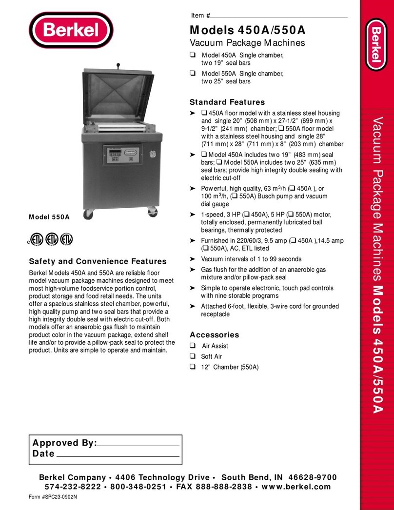 Berkel 450A Specifications