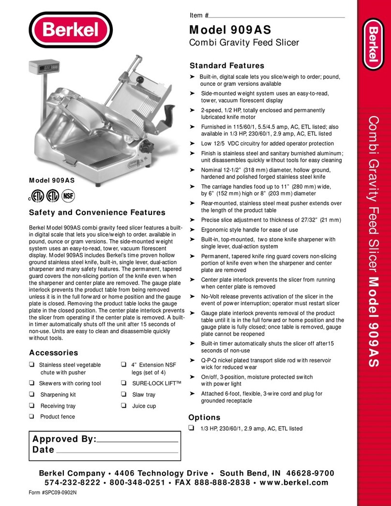 Berkel 909AS Specifications