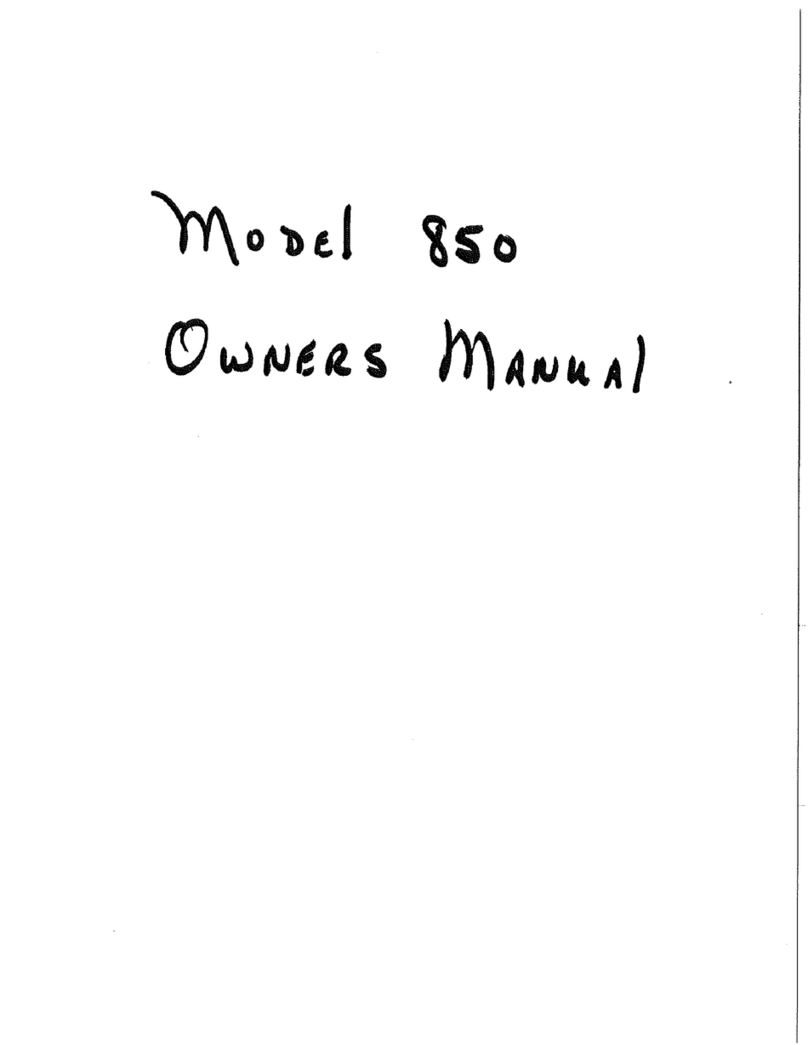 Berkel 850 owner's manual