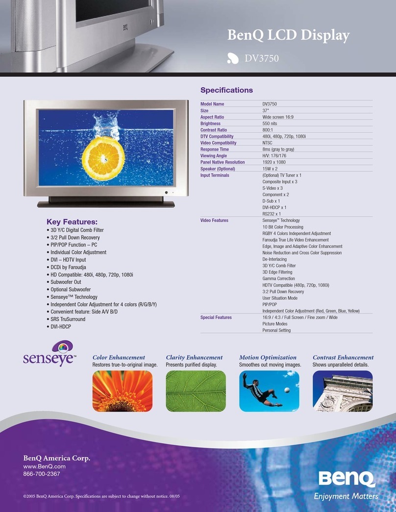 BenQ DV3750 User manual